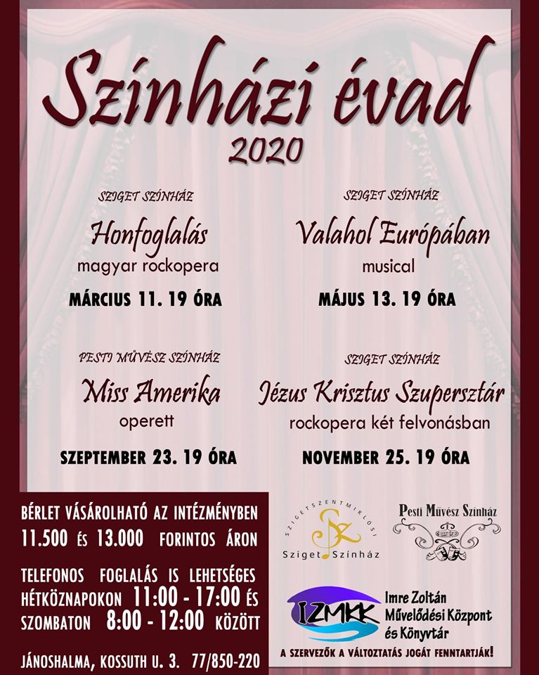 Színházi évad 2020